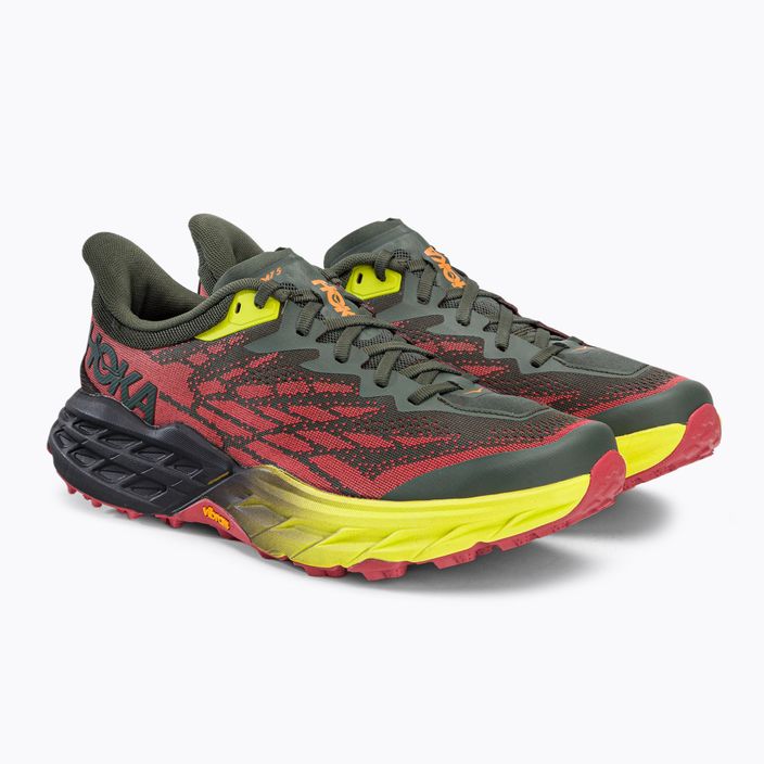 Мъжки обувки за бягане HOKA Speedgoat 5 thyme/fiesta 3