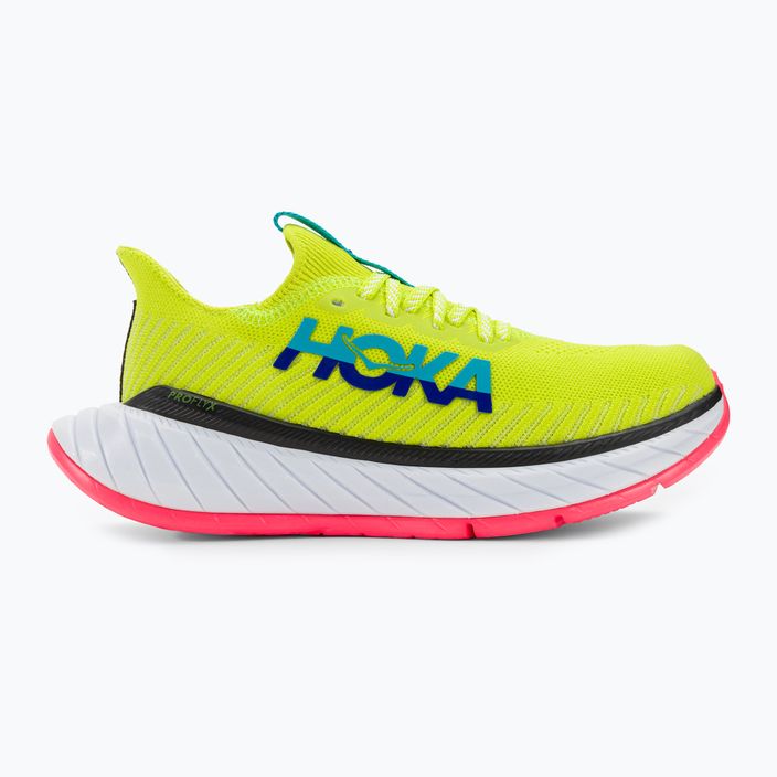 Дамски обувки за бягане HOKA Carbon X 3 evening primrose/scuba blue 2