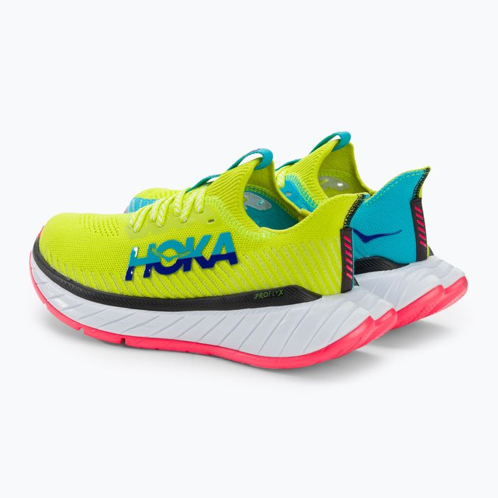Дамски обувки за бягане HOKA Carbon X 3 evening primrose/scuba blue 3