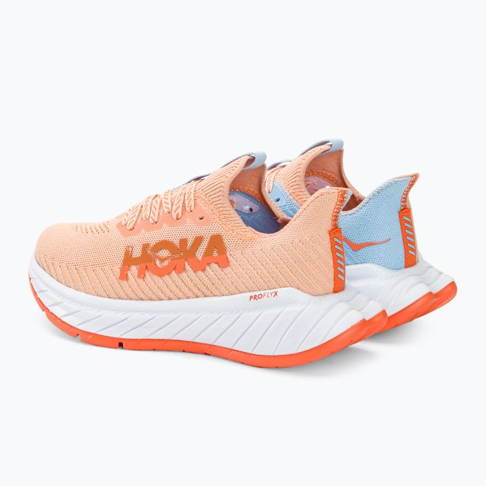 Дамски обувки за бягане HOKA Carbon X 3 peach parfait/summer song 4
