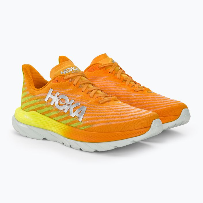Мъжки обувки за бягане HOKA Mach 5 radiant yellow orange 4