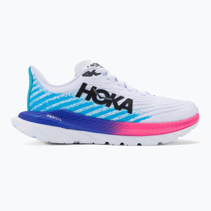 Мъжки обувки за бягане HOKA Mach 5 white/scuba blue 2