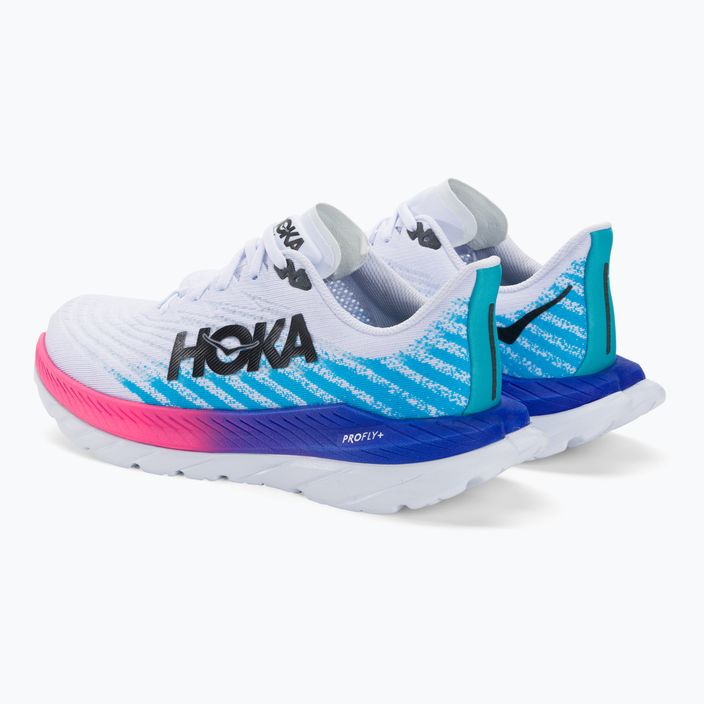 Мъжки обувки за бягане HOKA Mach 5 white/scuba blue 3