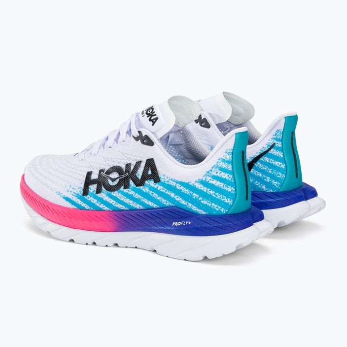 Дамски обувки за бягане HOKA Mach 5 white/scuba blue 4