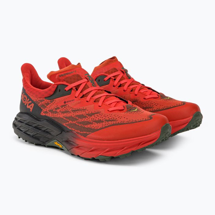 Мъжки обувки за бягане HOKA Speedgoat 5 GTX червени 1127912-FTHY 4