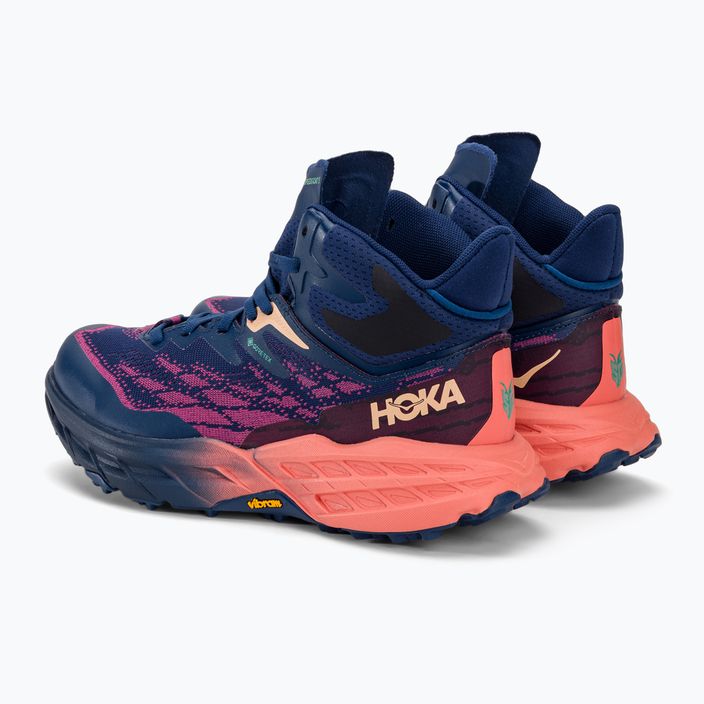 Дамски обувки за бягане HOKA Speedgoat 5 Mid GTX bellwether blue/camellia 3
