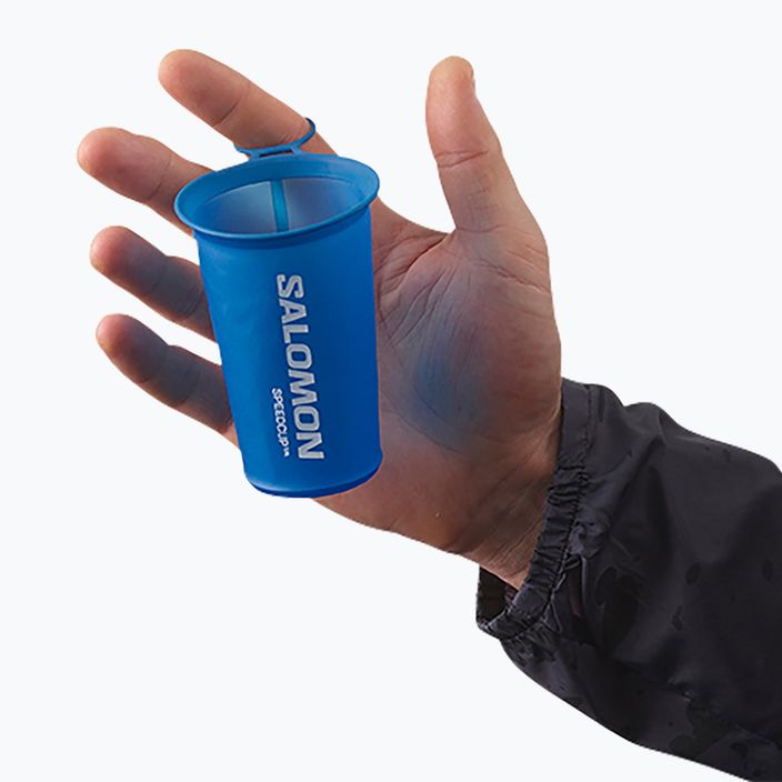 Salomon Soft Cup Speed 150ml сгъваема чаша прозрачно синя 3