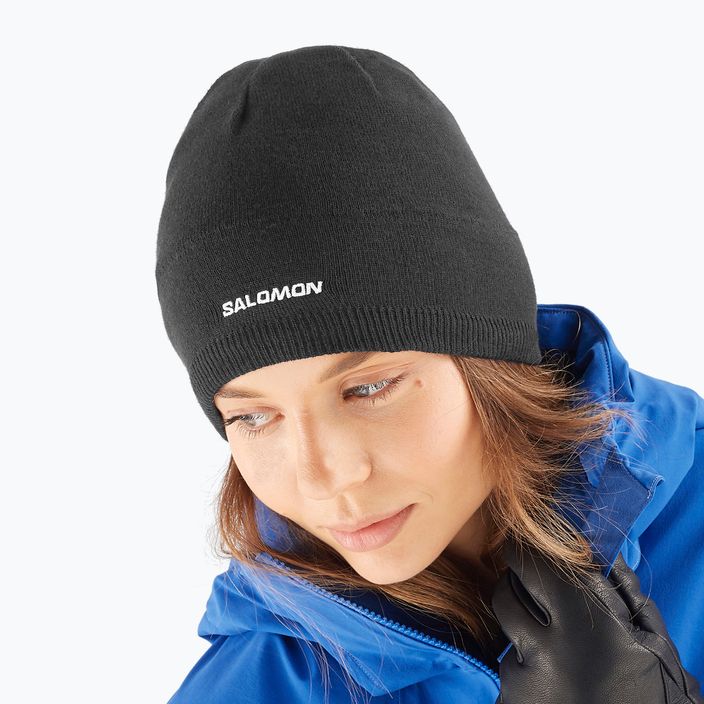 Зимна шапка Salomon deep black 3