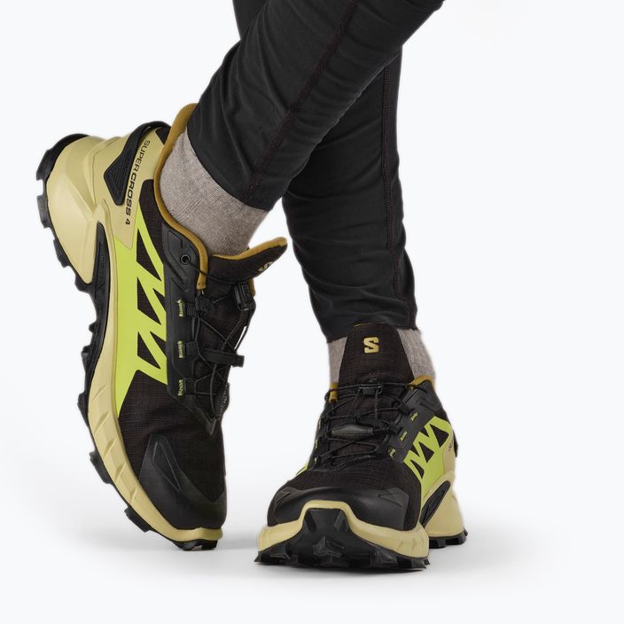 Мъжки обувки за бягане Salomon Supercross 4 GTX черен-зелен L41731700 3