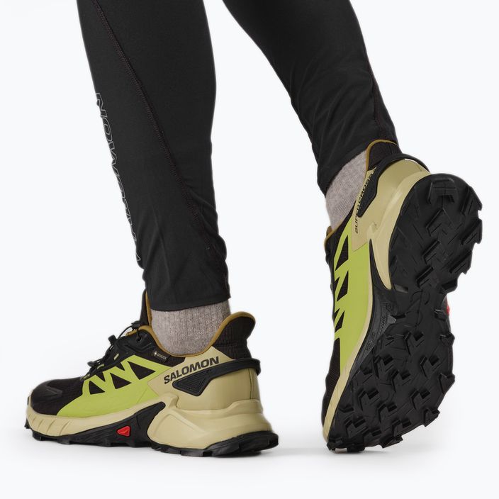 Мъжки обувки за бягане Salomon Supercross 4 GTX черен-зелен L41731700 4