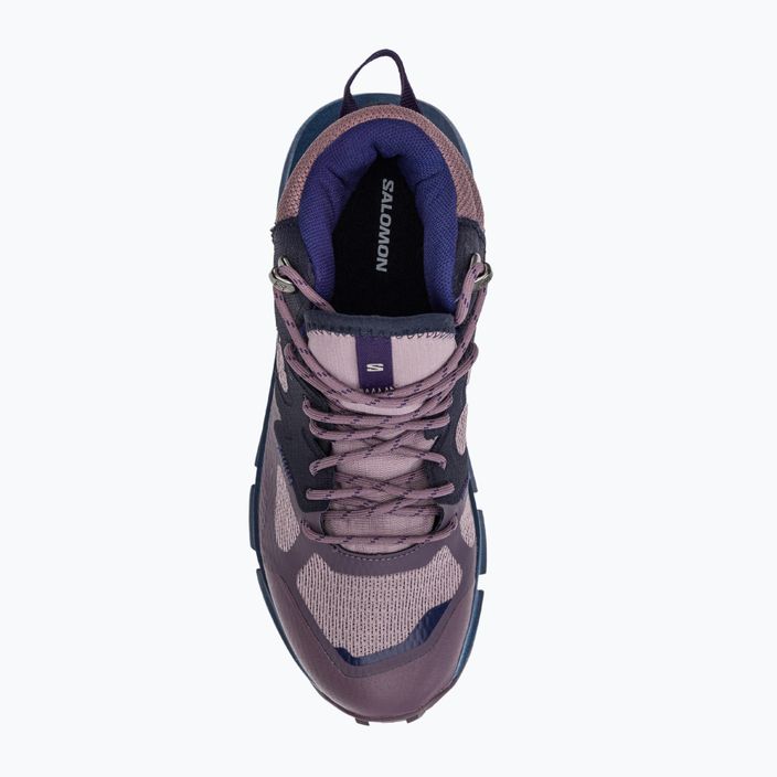 Дамски туристически обувки Salomon Predict Hike Mid GTX лилаво L41737000 6