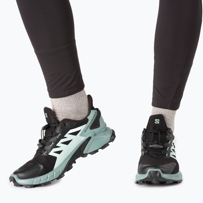 Дамски обувки за бягане Salomon Supercross 4 GTX черен-синe L41735500 18