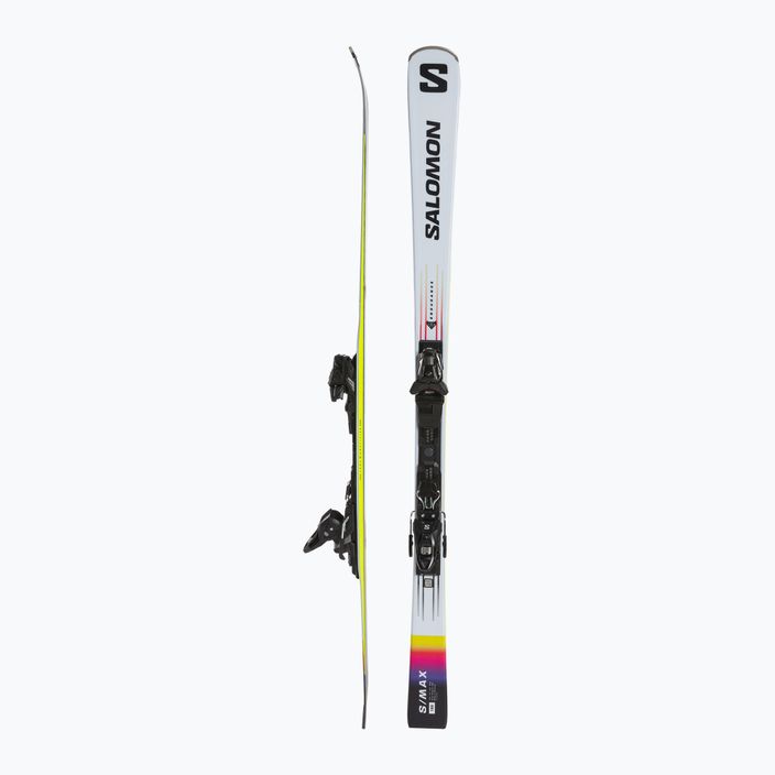 Ски за спускане Salomon S/Max Endurance + M10 GW бяло/черно/кисело зелено 2