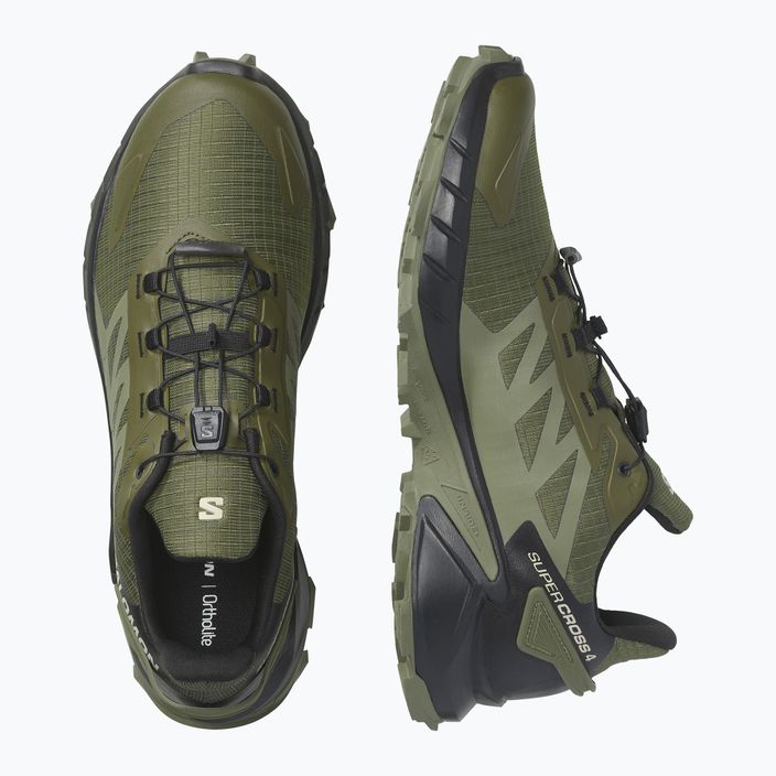 Мъжки обувки за бягане Salomon Supercross 4 зелен L47205100 14