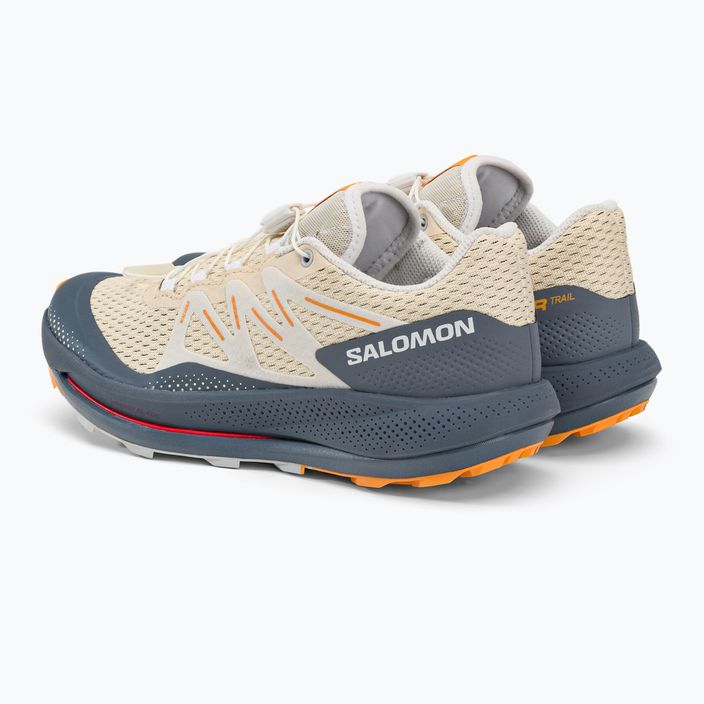 Дамски обувки за бягане Salomon Pulsar Trail бежово-сив L47210600 5