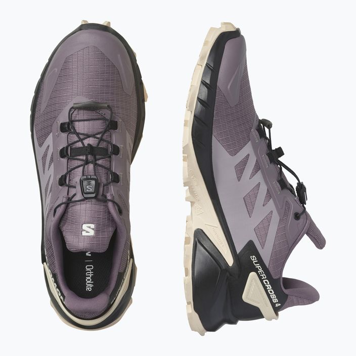 Дамски обувки за бягане Salomon Supercross 4 лилаво L47205200 15