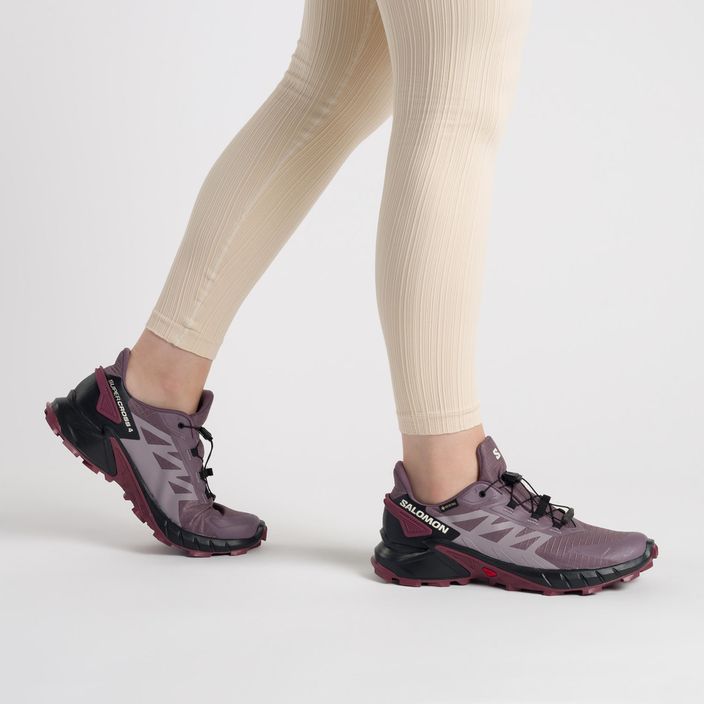 Дамски обувки за бягане Salomon Supercross 4 GTX лилаво L47119900 2