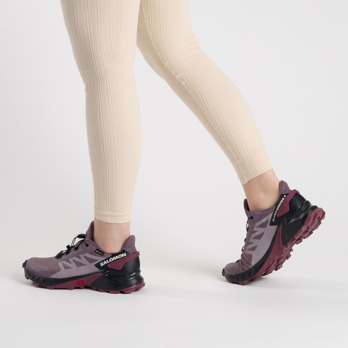 Дамски обувки за бягане Salomon Supercross 4 GTX лилаво L47119900 3