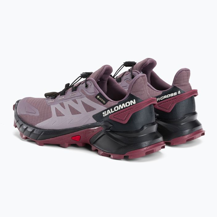 Дамски обувки за бягане Salomon Supercross 4 GTX лилаво L47119900 5