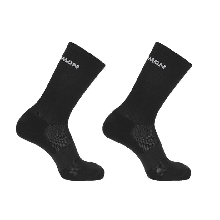 Salomon Evasion Crew 2 чифта чорапи за трекинг черни/черни 2