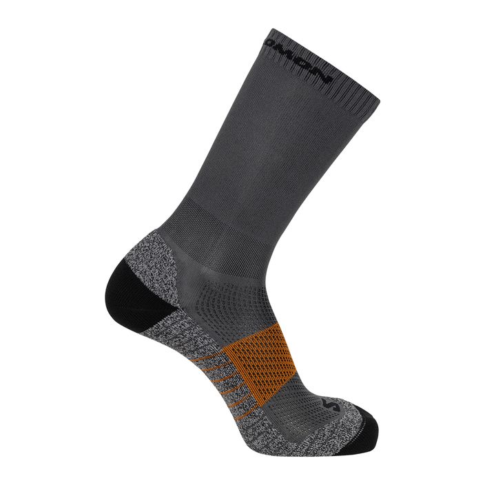 Salomon Aero Crew чорапи за бягане абанос/карамелен ибис/черен 2