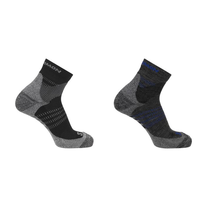 Salomon X Ultra Access Quarter трекинг чорапи 2 чифта антрацит/черно 2