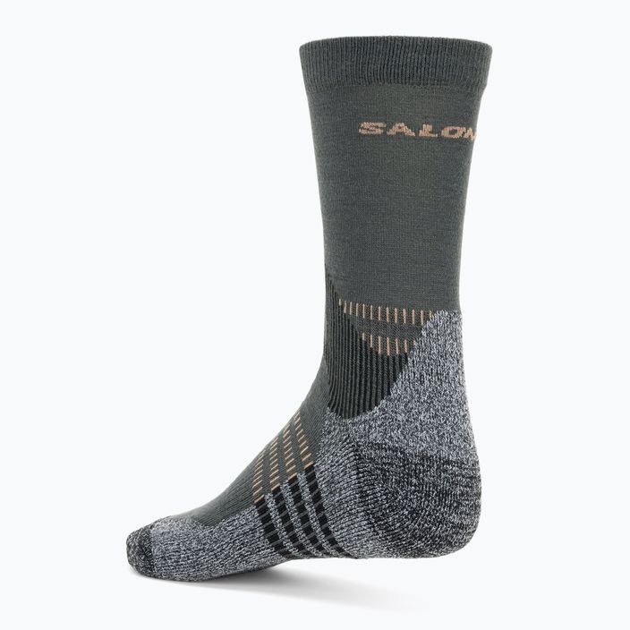 Salomon X Ultra Access Crew 2 чифта чорапи за трекинг с абанос/дъждовен ден 3