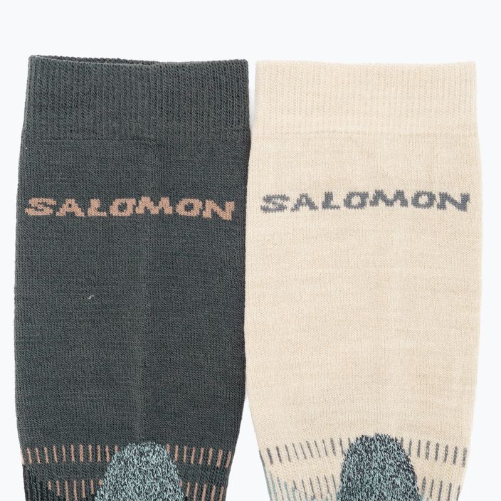 Salomon X Ultra Access Crew 2 чифта чорапи за трекинг с абанос/дъждовен ден 4