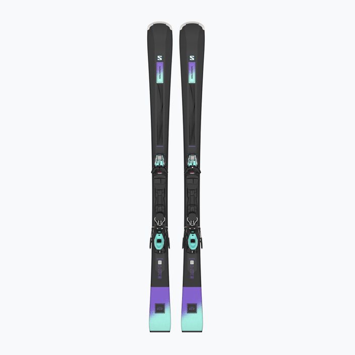 Дамски ски за спускане Salomon S/Max N6 XT + M10 GW black/paisley purple/beach glass 6