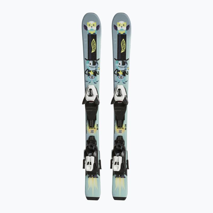 Детски ски за спускане Salomon T1 Jr XS + C5 aquatic/safety yellow