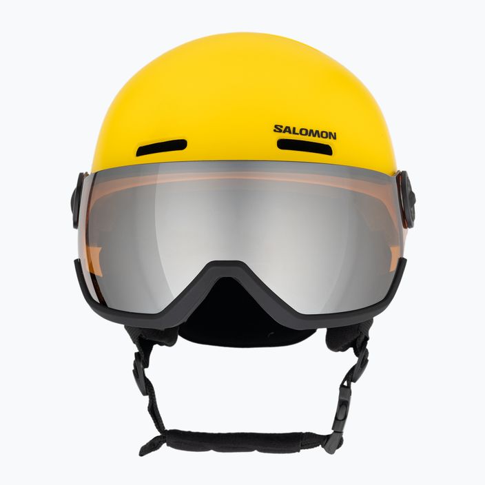 Детска ски каска Salomon Orka Visor vibrant yellow 2