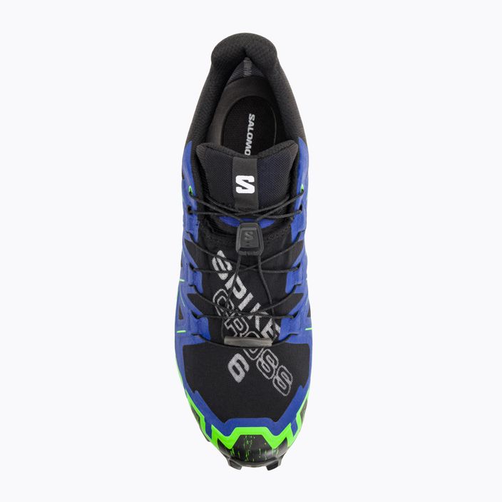 Мъжки обувки за бягане Salomon Spikecross 6 GTX black/surf the web/green gecko 6
