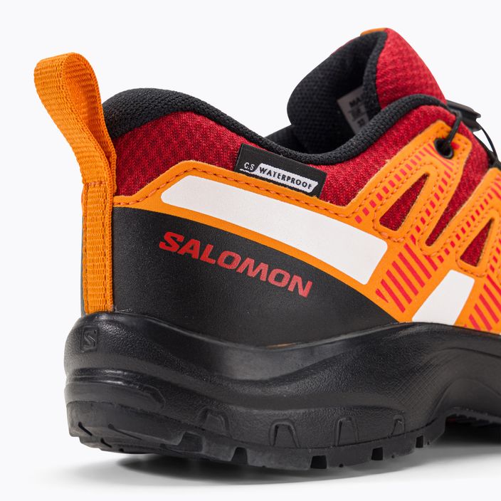Детски обувки за трекинг Salomon Xa Pro V8 CSWP червено/черно/опепе 9