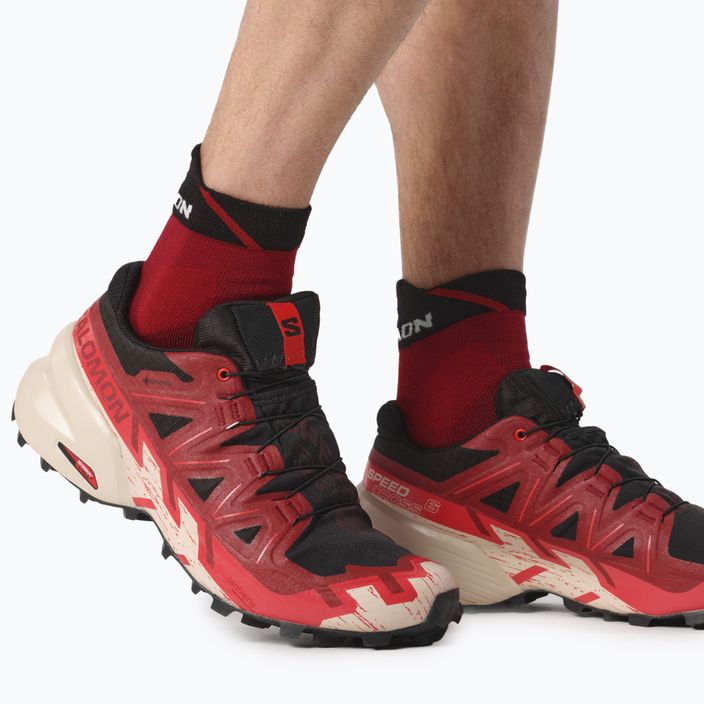 Salomon Speedcross 6 GTX мъжки обувки за бягане черно/червено dahlia/poppy red 2
