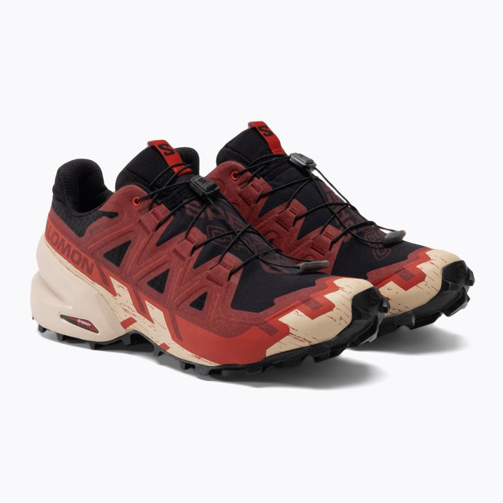 Salomon Speedcross 6 GTX мъжки обувки за бягане черно/червено dahlia/poppy red 7