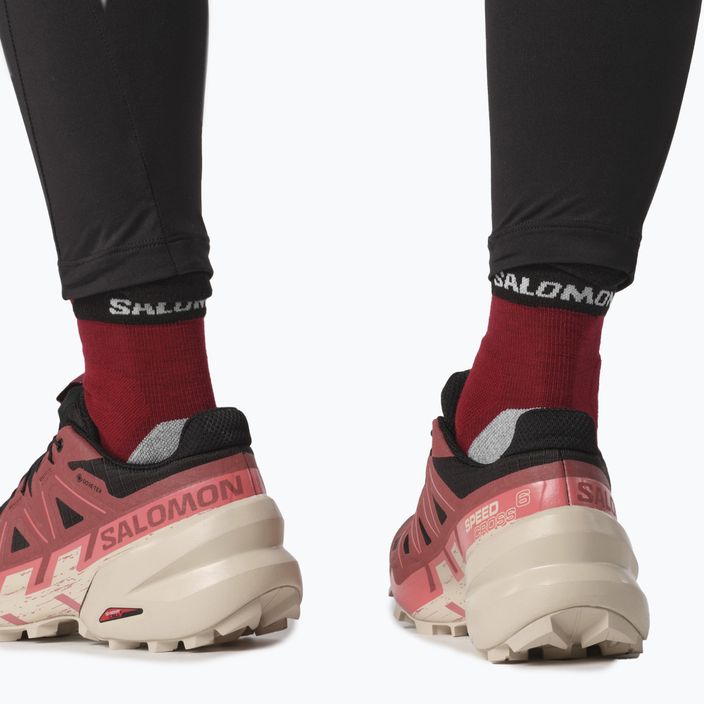 Дамски обувки за бягане Salomon Speedcross 6 GTX black/cow hide/faded rose 5