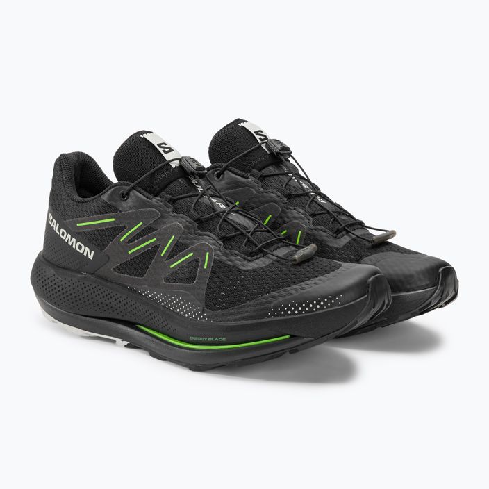 Мъжки обувки за бягане Salomon Pulsar Trail black/black/green gecko 4
