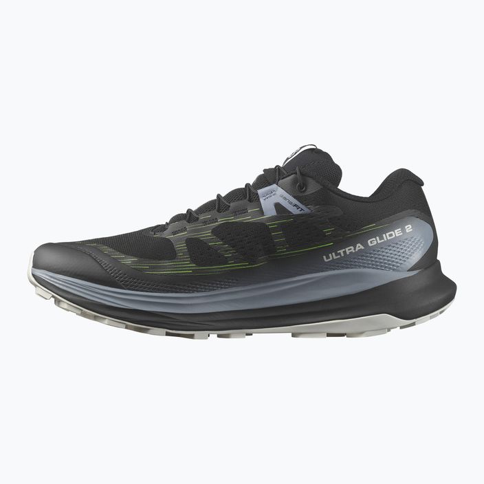 Мъжки обувки за бягане Salomon Ultra Glide 2 black/flint stone/green gecko 13