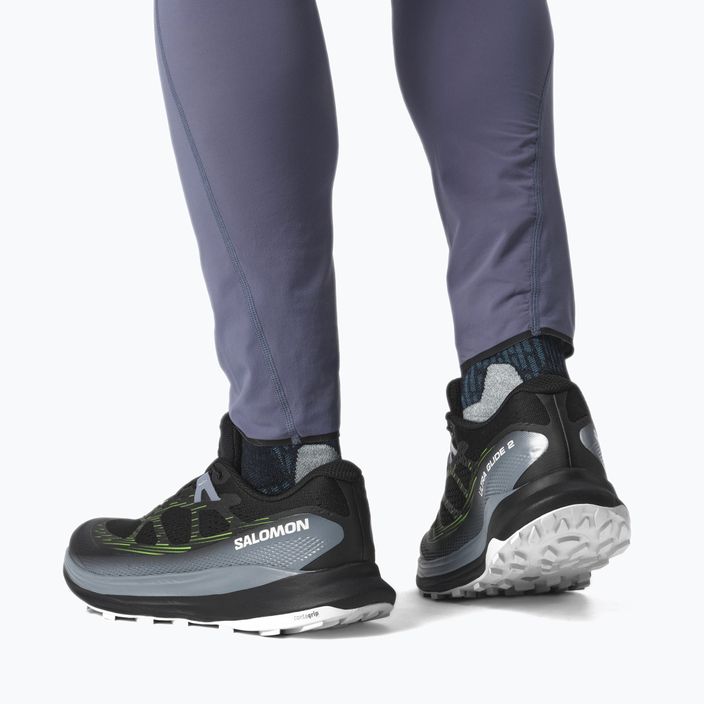 Мъжки обувки за бягане Salomon Ultra Glide 2 black/flint stone/green gecko 18
