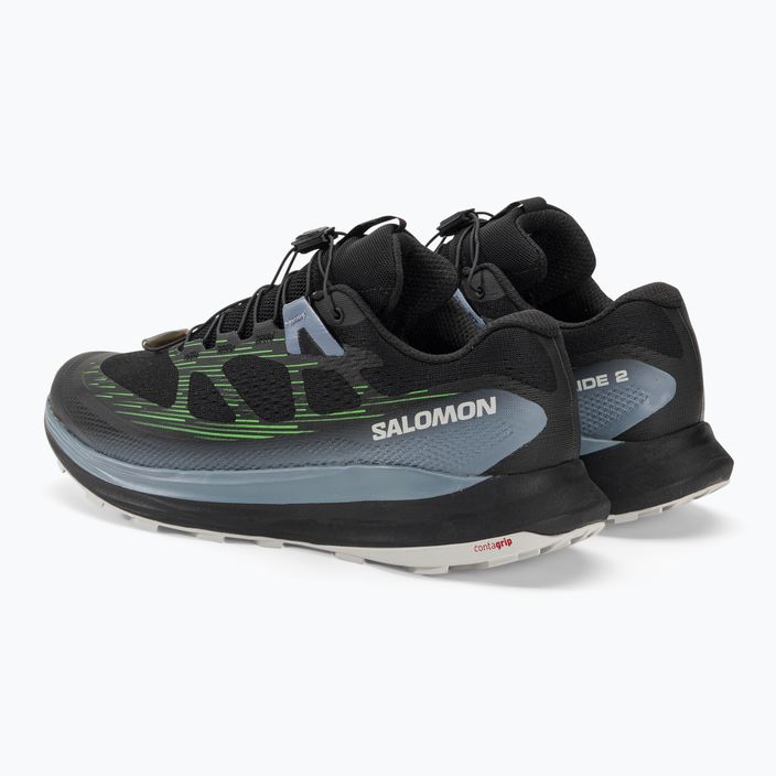Мъжки обувки за бягане Salomon Ultra Glide 2 black/flint stone/green gecko 3