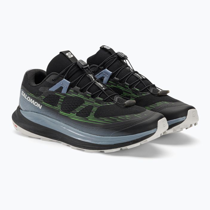Мъжки обувки за бягане Salomon Ultra Glide 2 black/flint stone/green gecko 4