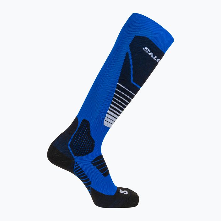 Salomon S/Pro ски чорапи черни/ослепително сини/бели 5