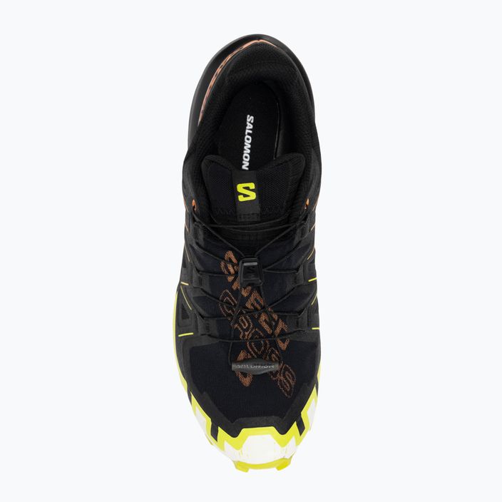 Мъжки обувки за бягане Salomon Speedcross 6 GTX black/sulphur spring/bird of paradise 5