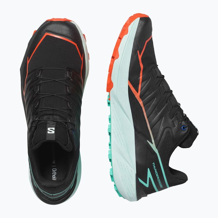 Мъжки обувки за бягане Salomon Thundercross black/cherry tomato/electric green 6