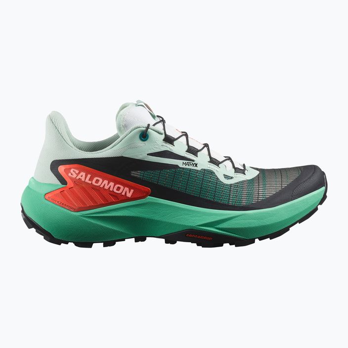 Salomon Genesis bay/electric green/cherry дамски обувки за бягане 2