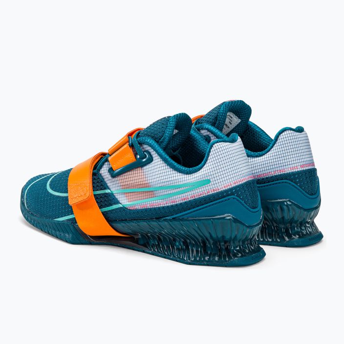 Nike Romaleos 4 сини/оранжеви обувки за вдигане на тежести 3