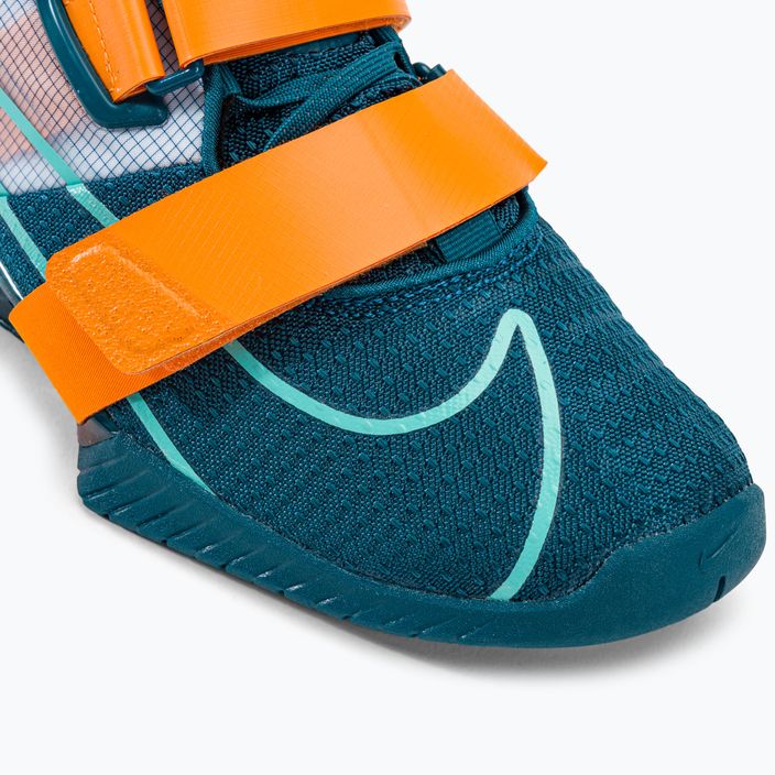 Nike Romaleos 4 сини/оранжеви обувки за вдигане на тежести 7