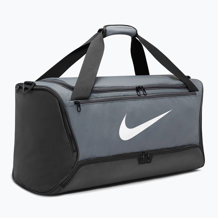 Чанта за тренировки Nike Brasilia 9,5 60 л сиво/бяло 2