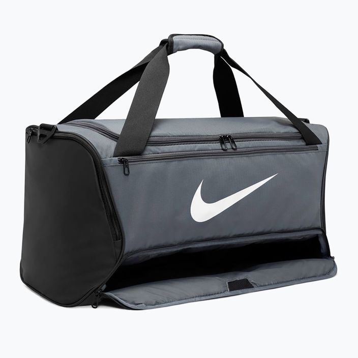 Чанта за тренировки Nike Brasilia 9,5 60 л сиво/бяло 4