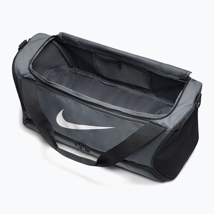 Чанта за тренировки Nike Brasilia 9,5 60 л сиво/бяло 5